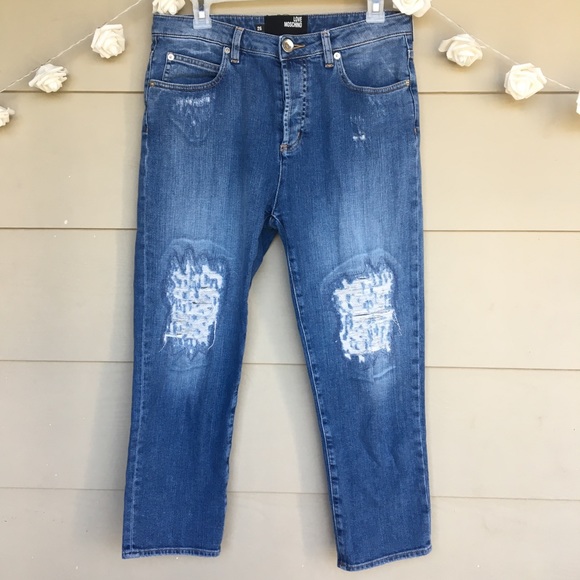 Love Moschino Denim - TODAY ONLY💲Love Moschino Distress Boyfriend Jeans